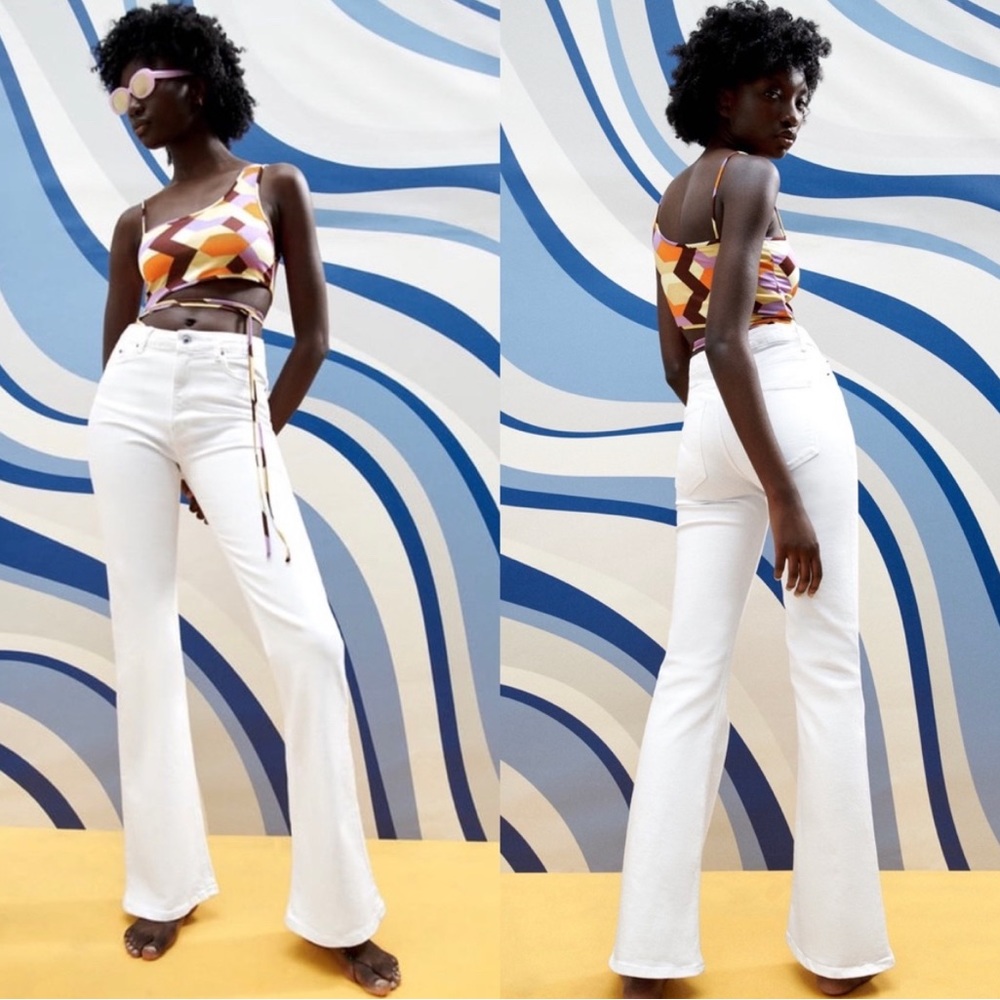 ZW the skinny flare jeans in white. Size US 2. Only worn once.